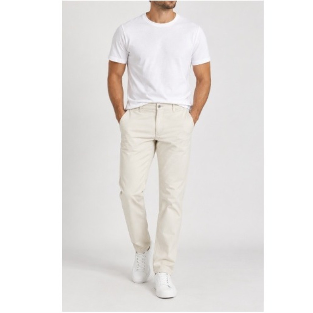 Iron Heart Ivory 9oz Mercerised Selvedge Relaxed Tapered Cut Chinos Size 32 NWOT